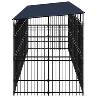Outdoor Dog Kennel with Roof Steel 14.75 m² Kings Warehouse 