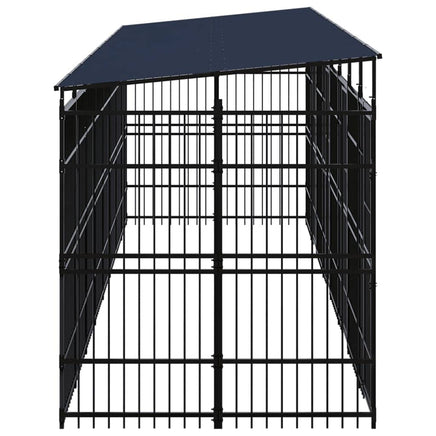 Outdoor Dog Kennel with Roof Steel 14.75 m² Kings Warehouse 