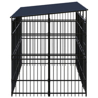 Outdoor Dog Kennel with Roof Steel 7.37 m² Kings Warehouse 
