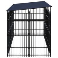 Outdoor Dog Kennel with Roof Steel 9.22 m² Kings Warehouse 