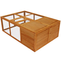 Outdoor Foldable Wooden Animal Cage Coops & Hutches Supplies Kings Warehouse 