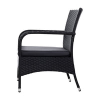 Outdoor Furniture Patio Set Wicker Outdoor Conversation Set Chairs Table 3PCS Outdoor Furniture Kings Warehouse 