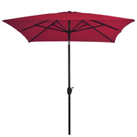 Outdoor Parasol with Metal Pole 300x200 cm Bordeaux Red Kings Warehouse 