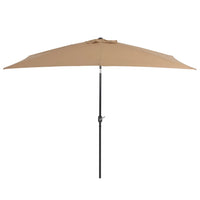 Outdoor Parasol with Metal Pole 300x200 cm Taupe Kings Warehouse 