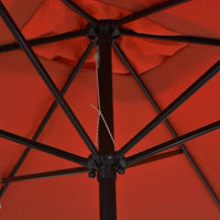 Outdoor Parasol with Metal Pole 300x200 cm Terracotta Kings Warehouse 