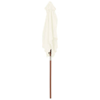 Outdoor Parasol with Wooden Pole 150x200 cm Sand Kings Warehouse 