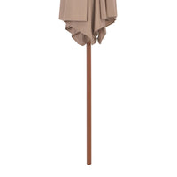 Outdoor Parasol with Wooden Pole 270 cm Taupe Kings Warehouse 