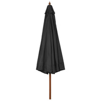 Outdoor Parasol with Wooden Pole 330 cm Anthracite Kings Warehouse 