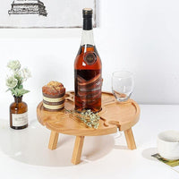 Outdoor Picnic Table Wooden Portable Folding Mini Wine Rack Picnic Table Kings Warehouse 