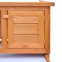 Outdoor Rabbit Hutch 1 Layer Wood Kings Warehouse 