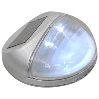 Outdoor Solar Wall Lamps LED 12 pcs Round Silver Kings Warehouse 