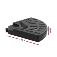 Outdoor Umbrella Stand 4 x Base Pod Plate Sand/Water Patio Cantilever Fanshaped Kings Warehouse 