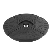 Outdoor Umbrella Stand 4 x Base Pod Plate Sand/Water Patio Cantilever Fanshaped Kings Warehouse 
