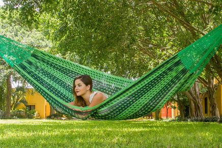 Outdoor undercover cotton Mayan Legacy hammock King size Jardin Kings Warehouse 