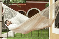 Outdoor undercover cotton Mayan Legacy hammock King size Marble Kings Warehouse 