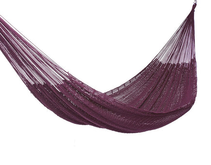 Outdoor undercover cotton Mayan Legacy hammock King size Maroon Kings Warehouse 