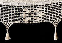 Outdoor undercover cotton Mayan Legacy hammock with hand crocheted tassels Queen Size Marble Colour Kings Warehouse 