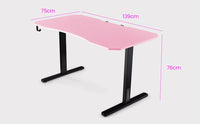 OVERDRIVE Gaming PC Desk Carbon Fiber Style, Pink and Black, with Headset Holder, Gaming Mouse Pad Kings Warehouse 