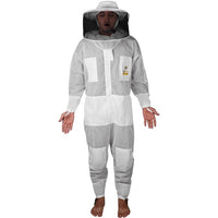OZBee Premium Full Suit 3 Layer Mesh Ultra Cool Ventilated Round Head Beekeeping Protective Gear Size M Kings Warehouse 