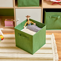 Pack of 6 Foldable Fabric Basket, Collapsible Storage Cube for Nursery, Office, Home Decor, Shelf Cabinet, Cube Organizers (Kale Green) Kings Warehouse 