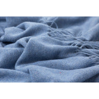 Paddington Throw - Fine Wool Blend - Blue Bedding Kings Warehouse 