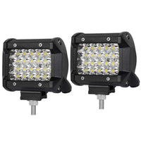 Pair 4 inch Spot LED Work Light Bar Philips Quad Row 4WD 4X4 Car Reverse Driving Kings Warehouse 