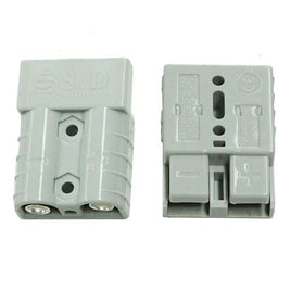 Pair Anderson Style Plug connector 50AMP Caravan Trailer Solar 6AWG GREY AU Kings Warehouse