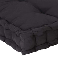 Pallet Floor Cushion Cotton 120x40x7 cm Black Kings Warehouse 