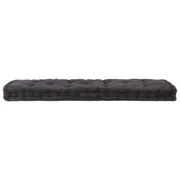Pallet Floor Cushion Cotton 120x40x7 cm Black Kings Warehouse 