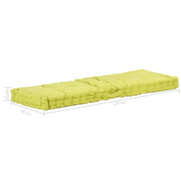 Pallet Floor Cushion Cotton 120x40x7 cm Green Kings Warehouse 