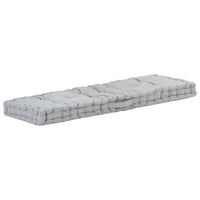 Pallet Floor Cushion Cotton 120x40x7 cm Grey Kings Warehouse 