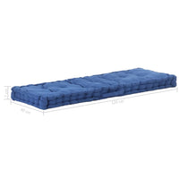 Pallet Floor Cushion Cotton 120x40x7 cm Light Blue Kings Warehouse 