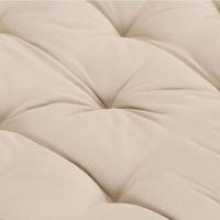 Pallet Floor Cushion Cotton 120x80x10 cm Beige Kings Warehouse 