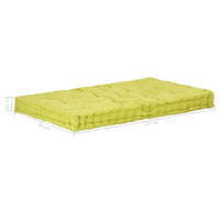 Pallet Floor Cushion Cotton 120x80x10 cm Green Kings Warehouse 