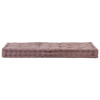 Pallet Floor Cushion Cotton 120x80x10 cm Taupe Kings Warehouse 