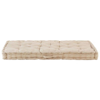 Pallet Floor Cushions 2 pcs Cotton Beige Kings Warehouse 