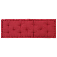 Pallet Floor Cushions 2 pcs Cotton Burgundy Kings Warehouse 