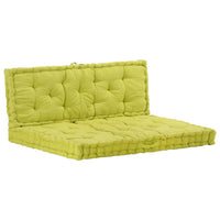 Pallet Floor Cushions 2 pcs Cotton Green