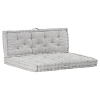 Pallet Floor Cushions 2 pcs Cotton Grey Kings Warehouse 