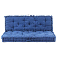 Pallet Floor Cushions 2 pcs Cotton Light Blue Kings Warehouse 