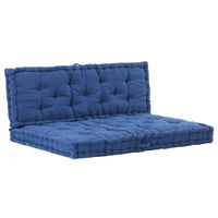 Pallet Floor Cushions 2 pcs Cotton Light Blue Kings Warehouse 