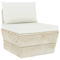 Pallet Sofa Cushions 2 pcs Cream White Fabric Kings Warehouse 