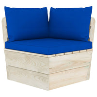 Pallet Sofa Cushions 3 pcs Blue Fabric Kings Warehouse 