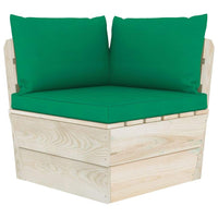 Pallet Sofa Cushions 3 pcs Green Fabric Kings Warehouse 