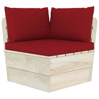 Pallet Sofa Cushions 3 pcs Wine Red Fabric Kings Warehouse 