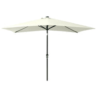 Parasol with LEDs and Steel Pole Sand 2x3 m Kings Warehouse 