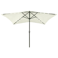 Parasol with LEDs and Steel Pole Sand 2x3 m Kings Warehouse 
