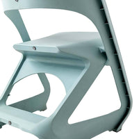 ParisIn Set of 4 Dining Chairs Office Cafe Lounge Seat Stackable Plastic Leisure Chairs Blue dining Kings Warehouse 