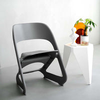 ParisIn Set of 4 Dining Chairs Office Cafe Lounge Seat Stackable Plastic Leisure Chairs Grey dining Kings Warehouse 