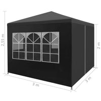 Party Tent 3x3 m Anthracite Kings Warehouse 